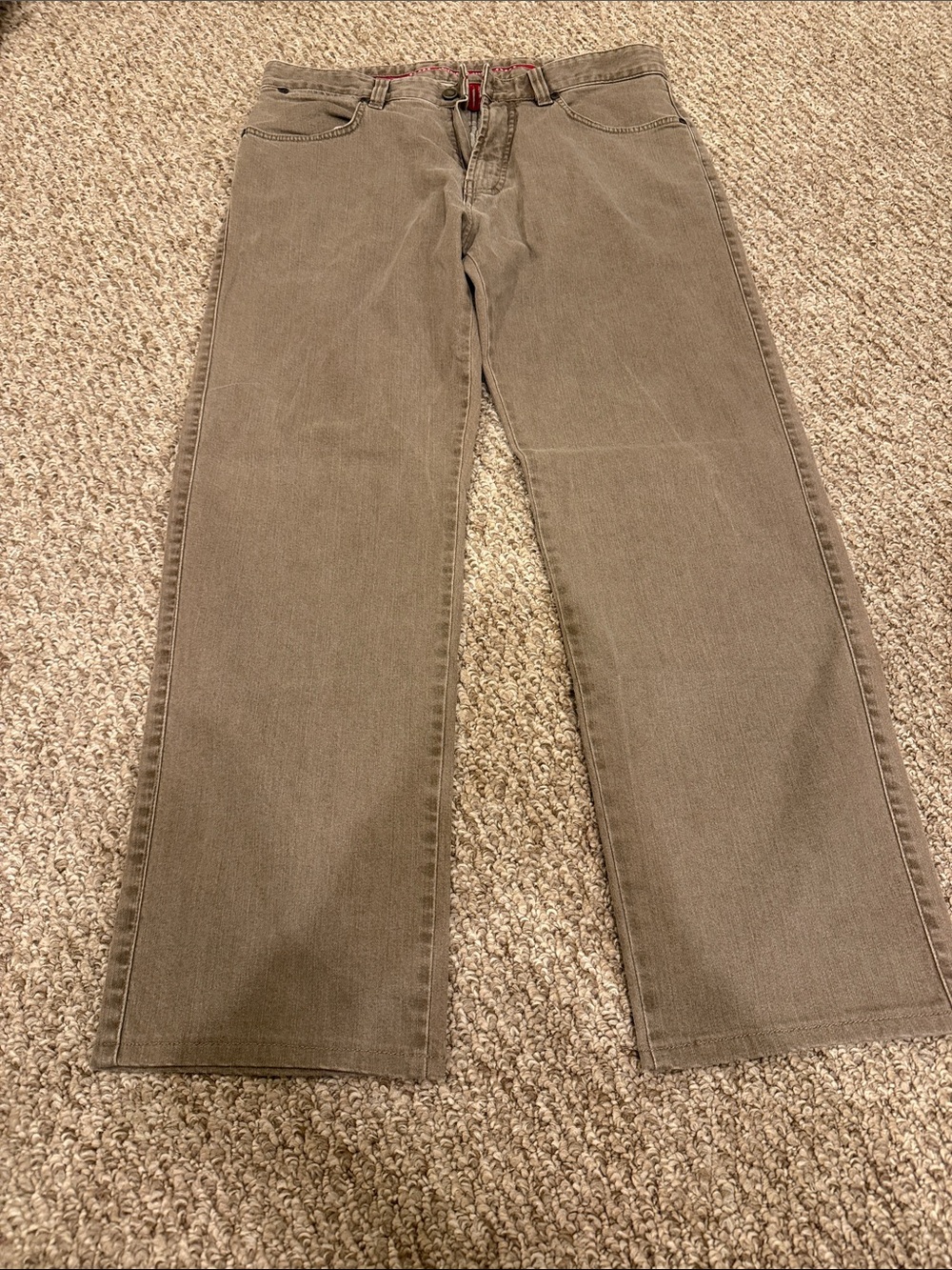 Ermenegildo Zegna Brown Straight-Leg Jeans